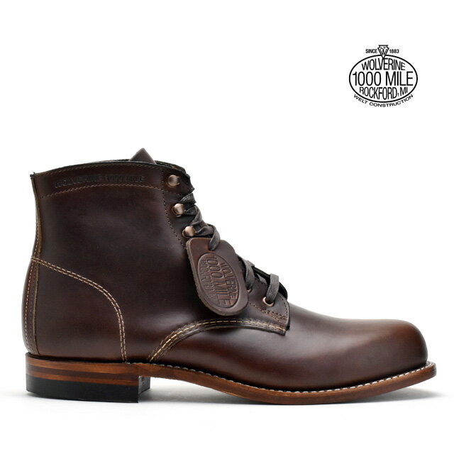 ウルヴァリン 1000マイルブーツ メンズ ワークブーツ ブラウン 茶 WOLVERINE 1000MILE BOOTS W05301 BROWN 