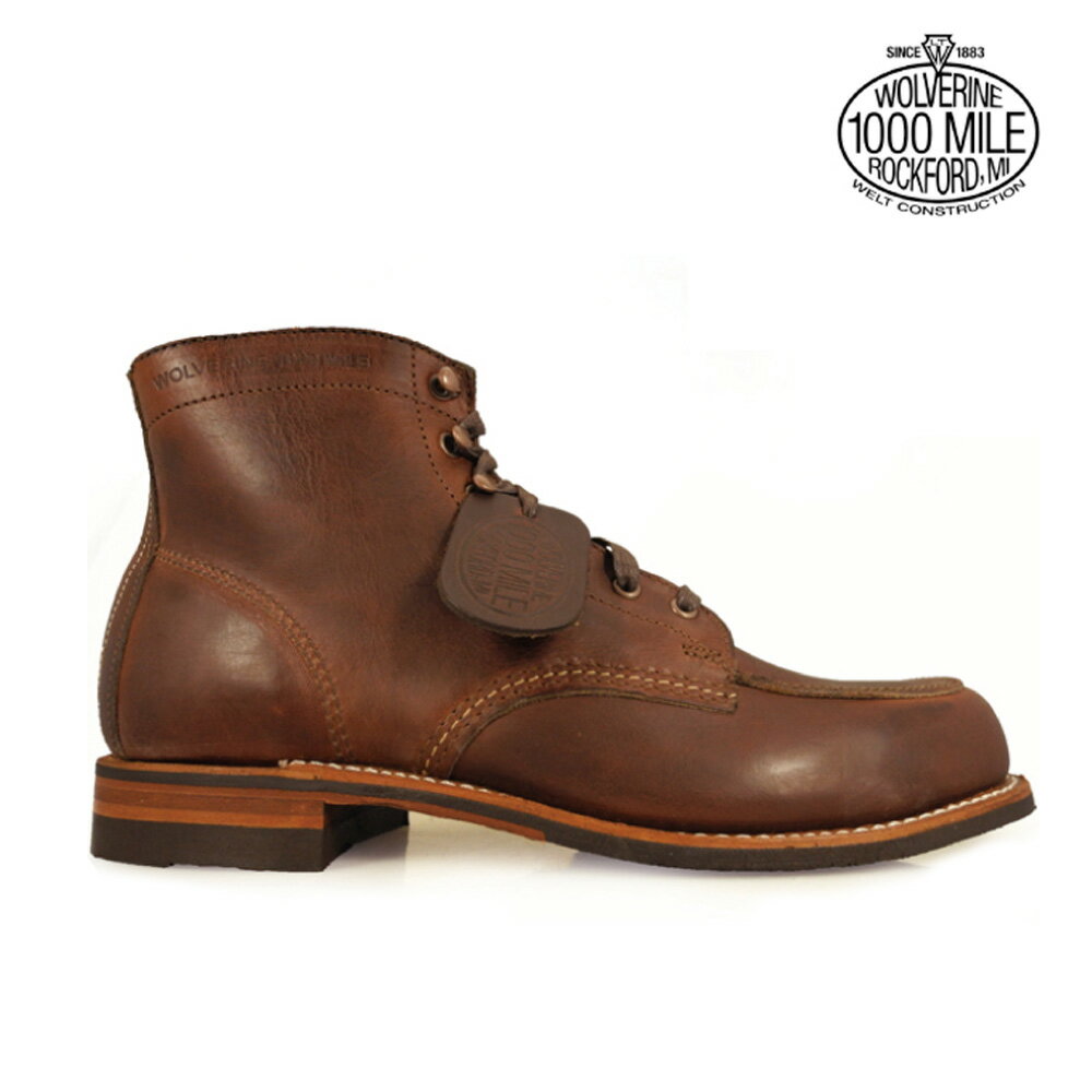 ウルヴァリン WOLVERINE 1000MILE BOOTS W00278 BROWN ウルバリン 1000マイル ブーツ W00278 ブラウン ビブラムソール グッドイヤーウェルト製法 ワークブーツ 【送料無料】