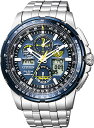 シチズン プロマスター 腕時計（メンズ） シチズン CITIZEN 腕時計 PROMASTER プロマスター エコ ドライブ 電波時計 スカイシリーズ 限定 ブルーエンジェルスモデル JY8058-50L メンズ