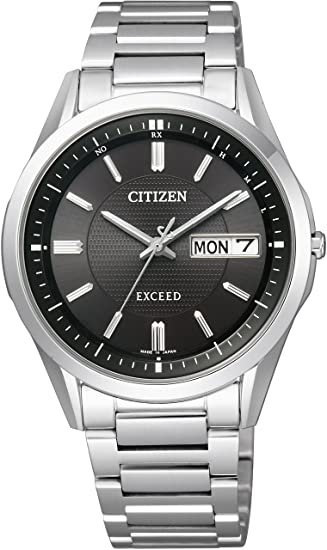 シチズン エクシード 腕時計（メンズ） シチズン CITIZEN 腕時計 EXCEED エクシード エコ ドライブ電波時計 デイデイトモデル AT6030-51E メンズ