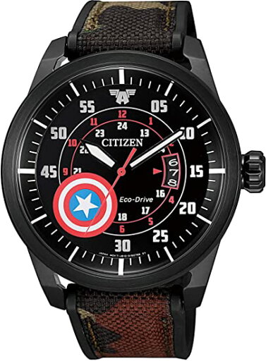 シチズン 腕時計 「Captain Americaモデル」 オリジナルBOX付 AW1367-05W メンズ マルチカラー シチズン 腕時計 「Captain Americaモデル」 オリジナルBOX付 AW1367-05W メンズ マルチカラー
