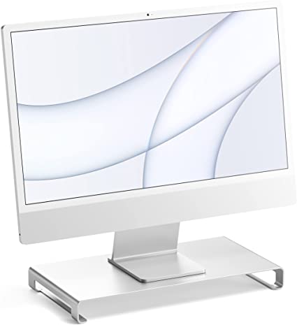 Satechi アルミニウム モニタースタンド シルバー iMac MacBook デスクトップ ノートパソコン モニターなど10kgまで対応 
