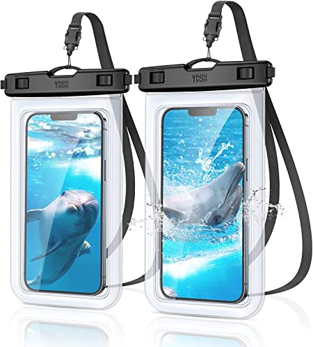 Rakuten - 2枚セットYOSH スマホ 防水ケース IPX8認定 海 プール 風呂 顔認証 スマホ保護 密封 お風呂用 7.0インチ対応 iPhone13シリーズ iPhone 12mini 12シリーズ 11 Pro Max X XR XS 8 7 Androi