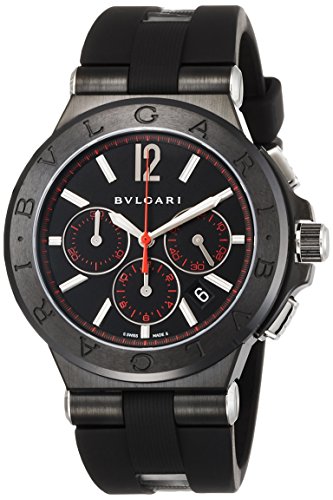 ブルガリ 腕時計 Diagono ディアゴノ ブラック 文字盤 ステンレススチール/セラミック サファイヤガラス 自動巻 100M防水 42MM スイス Watch DG42BBSCVDCH/1 メンズ 並行輸入品