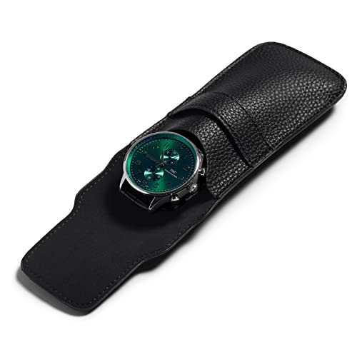 Woodten 腕時計 ケース 1本 ウォッチボックス ポータブル時計ケース 腕時計 ホルダー 持ち運びに便利な..