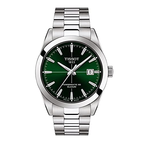 TISSOT(ティソ) 腕時計 メンズ TISSOT ジェントルマン オートマティック グリーン文字盤 ブレスレット T1274071109101 正規輸入品