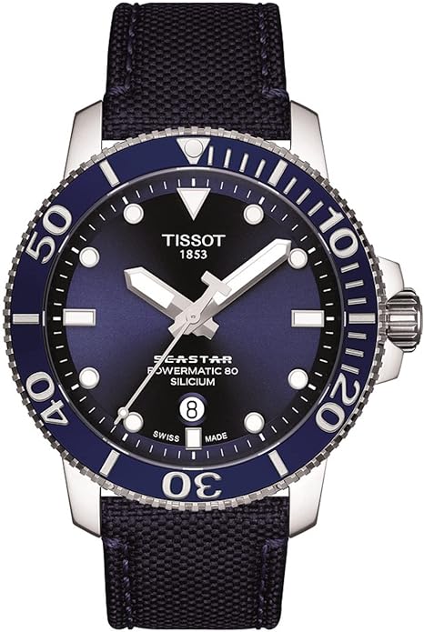 TISSOT(ティソ) 腕時計 メンズ TISSOT シースター 1000 オートマティック シリシウム ブルー文字盤 フ..