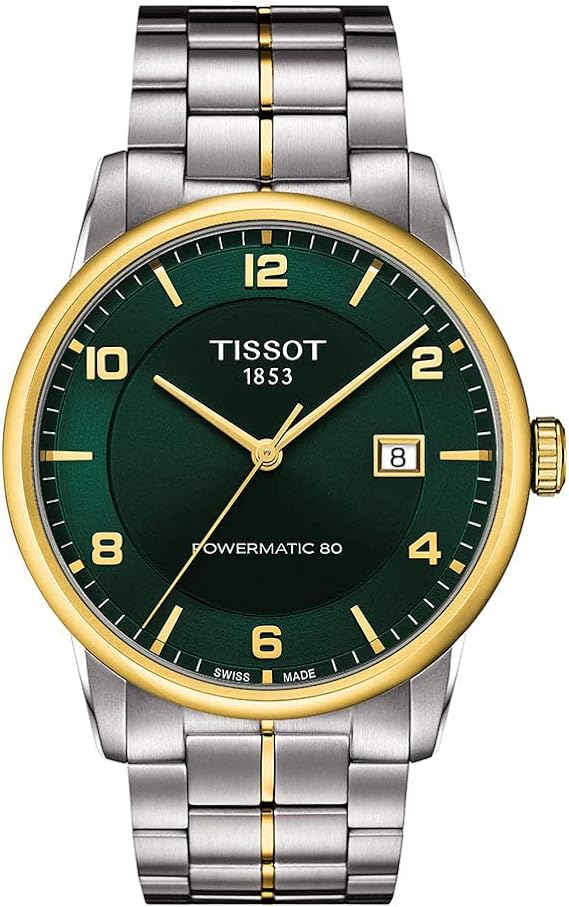 TISSOT(ティソ) 腕時計 メンズ TISSOT ラグジュアリー パワーマティック80 グリーン文字盤 ブレスレット T0864072209700 正規輸入品