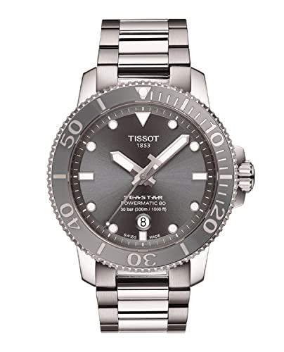 TISSOT(ティソ) 腕時計 メンズ TISSOT シースター 1000 オートマティック グレー文字盤 ブレスレット T1204071108101 正規輸入品