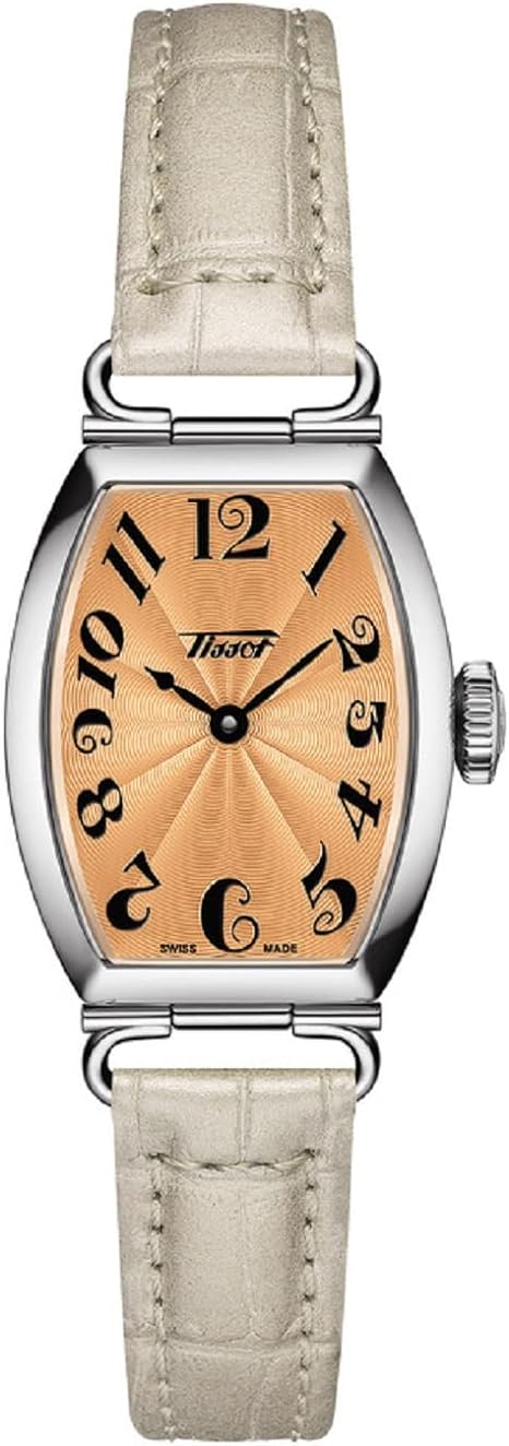 TISSOT(ティソ) 腕時計 レディース TISSOT ヘリテージ ポルト スモール レディ ピンク文字盤 レザーベルト T1281091628200 正規輸入品