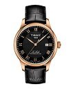 TISSOT(ティソ) 腕時計 メンズ TISSOT ル ロックル パワーマティック80 ブラック文字盤 レザーベルト T0064073605300 正規輸入品
