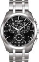 TISSOT(ティソ) 腕時計 メンズ TISSOT クチュリエ クロノグラフ ブラック文字盤 ブレスレット T0356171105100 正規輸入品