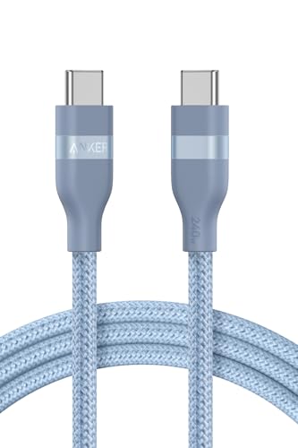 Rakuten - Anker USB-C USB-C ケーブル (1.8m, 240W, 高耐久ナイロン) USB PD対応 MacBook Pro iPhone 15 Galaxy iPad Pro/Air MacBook Pro/Air 各種対応 ブルー