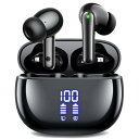 イヤホン bluetooth ワイヤレスイヤホン 2025新春のモデル HUIFU ブルートゥース イヤホン Bluetooth5.3 LEDディスプレイ ぶるーとぅーすイヤホン 小型/軽量 長時間再生 自動ペアリング タッチコントロール Type