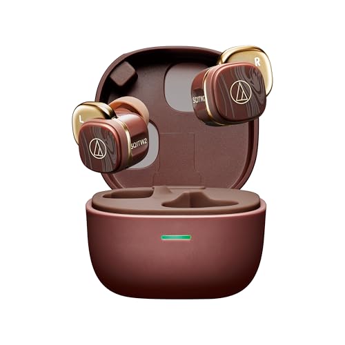 オーディオテクニカ ATH-SQ1TW2 BW ワイヤレスイヤホン Bluetooth マキアート模様 最大20時間再生 マル..