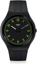 スウォッチ 腕時計 BRUSHED GREEN THE JANUARY COLLECTION SS07B108 ブラック