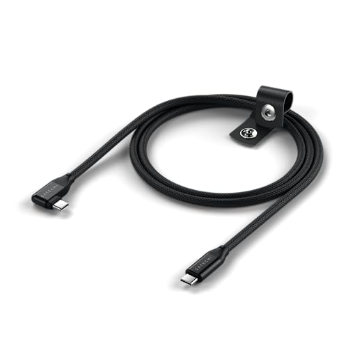 Rakuten - SATECHI 直角 USB-C to USB-C ケーブル、90度、240W PD、20Gbps 転送、4K/60Hz 映像出力、1m/3.3ft、編み込み式、iPhone 17 15 シリーズ、MacBook、iPad、Galaxy S25 など対