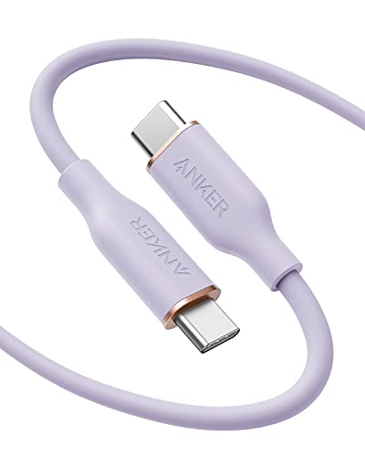 Rakuten - Anker PowerLine III Flow USB-C USB-C ケーブル Anker絡まないケーブル USB PD対応 シリコン素材採用240W iPhone 16 / 15 Galaxy iPad Pro/Air MacBook Pro/