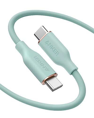 Rakuten - Anker PowerLine III Flow USB-C USB-C ケーブル Anker絡まないケーブル USB PD対応 シリコン素材採用240W iPhone 17 / 16 / 15 Galaxy iPad Pro/Air MacBook