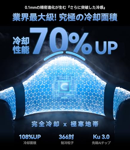 2025モデル 最強冷感ネッククーラー TORRAS COOLIFY Cyber ネッククーラー 冷却プレート 首掛け扇風機 ネックファン ペルチェ 首掛けファン AI搭載 熱中症対策 携帯扇風機 冬夏兼用 プレゼント 6000mAh 軽量 羽根なし 2