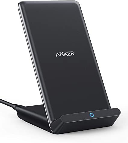 Anker PowerWave 10 Stand ワイヤレス充電器 Qi認証 iPhone 12 / 12 Pro Galaxy 各種対応 最大10W出力 (ブラック)