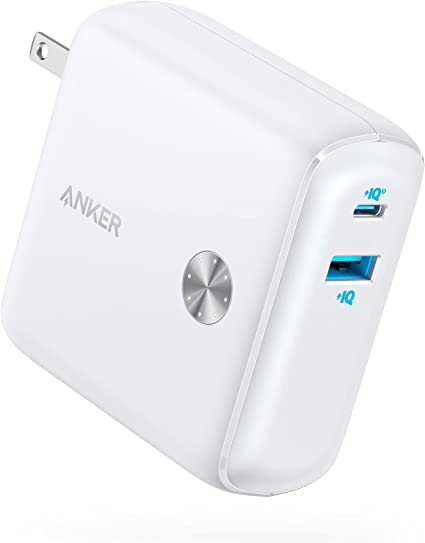 Anker PowerCore Fusion 10000 (9700mAh 20W PD モバイルバッテリー搭載USB充電器) コンセント一体型/折りたたみ式プラグ/USB Power Delivery対応/PSE技術基準適合 iPhone 13