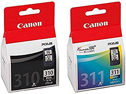Rakuten - 純正品 CANON FINEカートリッジ BC-310(ブラック) + BC-311(3色カラー)セット