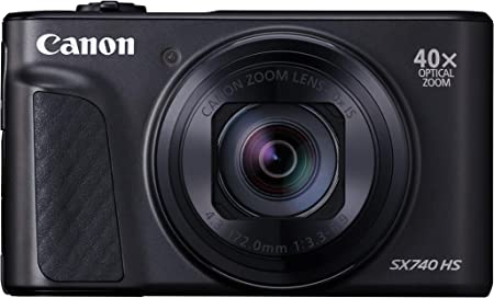 Canon コンパクトデジタルカメラ PowerShot SX740 HS ブラック 光学40倍ズーム/4K動画/Wi-Fi対応 PSSX740HSBK