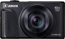 PowerShot Canon コンパクトデジタルカメラ PowerShot SX740 HS ブラック 光学40倍ズーム/4K動画/Wi-Fi対応 PSSX740HSBK