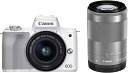 Canon ミラーレス一眼カメラ EOS Kiss M2 ダブルズームキット ホワイト KISSM2WH-WZK(2)