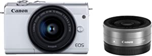 Canon ミラーレス一眼カメラ EOS M200 ダブルレンズキット ホワイト EOSM200WH-WLK