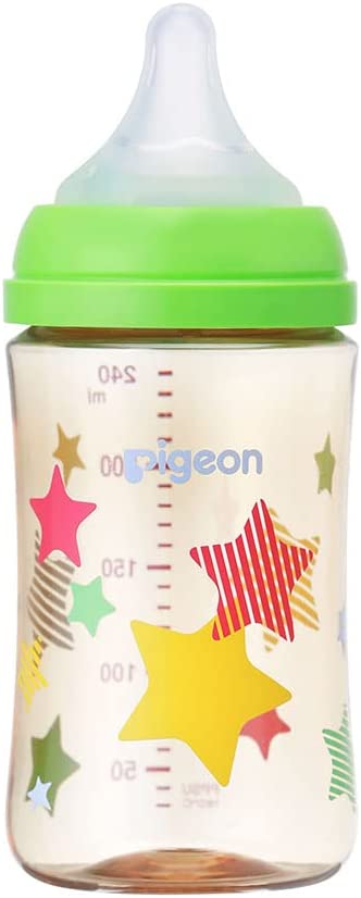 ピジョン 母乳実感 哺乳びん Star スター 240ml 3か月~ PPSU製 緑