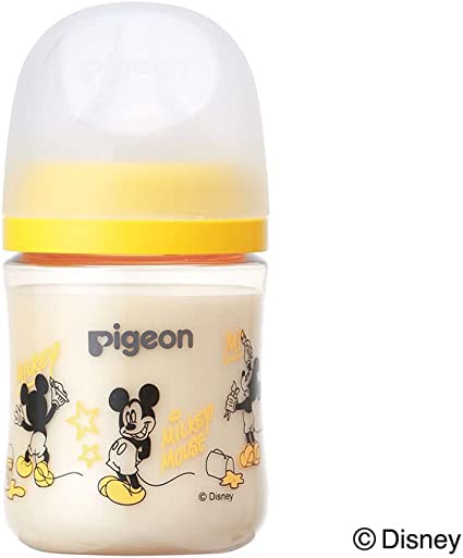ピジョン 母乳実感 哺乳びん Disney ディズニー 160ml 0か月~ PPSU製 黄色