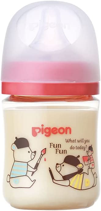 ピジョン 母乳実感 哺乳びん Bear ベアー 160ml 0か月~ PPSU製 赤