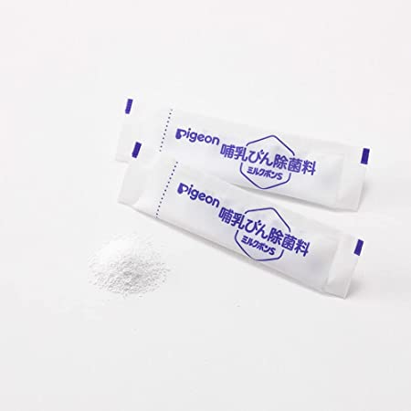ピジョン Pigeon 哺乳びん除菌料 ミルクポンS 60包入 2