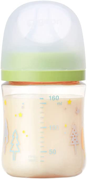 ピジョン 母乳実感 哺乳びん Tree ツリー 160ml 0か月~ PPSU製 黄緑