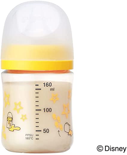 ピジョン 母乳実感 哺乳びん Disney ディズニー 160ml 0か月~ PPSU製 黄色