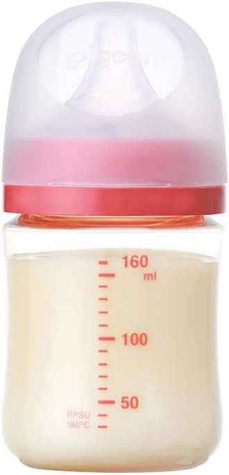 ピジョン 母乳実感 哺乳びん Bear ベアー 160ml 0か月~ PPSU製 赤