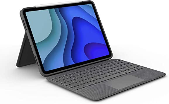 ロジクール iPad Pro 11インチ 第3世代 第2世代 第1世代 対応 トラックパッド付き キーボードケース Folio Touch iK1175BKA Smart Connector 接続 英語配列 薄型 バックライト付き スマートコネクタ 国