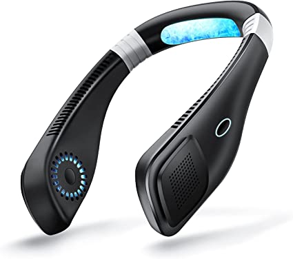 急速冷却ネックファン 首掛け扇風機 羽なし ネッククーラー 携帯扇風機 USB充電式 強力 物理的な冷却 風量3段階調節 2600mAh大容量バッテリー 長時間使用 遠足 スポーツ観戦 アウトドア 熱中症対策 プレゼント 敬老の日 ギフト 父の日 (のサムネイル