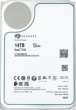 Seagate 3.5インチ 内蔵ハードディスク 14TB HDD 7200rpm ST14000NM000G (整備済み品)