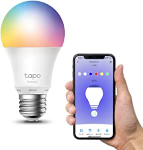 TP-Link Tapo スマート LED ランプ 調光タイプ マルチカラー E26 800lm 電球色 Echo シリーズ/Google ホーム 対応 追加機器不要 3年保証 Tapo L530E/A