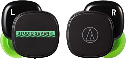 Audio Technica 完全ワイヤレスイヤホン/STUDIO SEVEN コラボモデル/ATH-SQ1TW SVN BK 小型