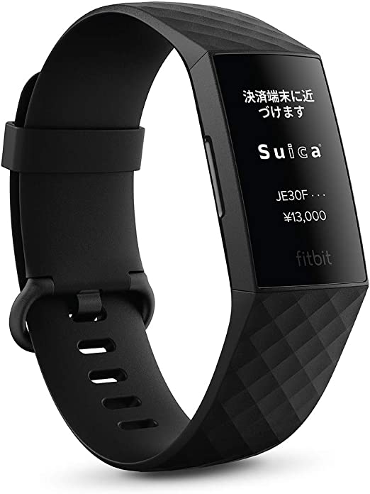 Suica対応 Fitbit Charge 4 トラッカー ブラック/ブラック 最大7日間のバッテリーライフ/GPS搭載/スマートウォッチ