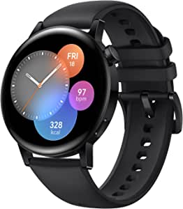 ファーウェイ スマートウォッチ メンズ HUAWEI WATCH GT 3 42mm スマートウォッチ 1.32インチAMOLEDタッチディスプレイ 長時間駆動バッテリー デュアルバンド5種GPS対応 血中酸素レベル常時測定 パーソナルAIランニングコーチ 心拍数モニタリング 100種+ワー