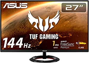 ASUSTek TUF Gaming ゲーミングモニター VG279Q1R 27インチ フルHD IPS 144Hz 1ms HDMI 2 DP Adaptive-sync ELMB 2W+2Wステレオスピーカー搭載 ASUSTek TUF Gaming ゲーミングモニター VG279Q1R 27インチ フルHD IPS 144Hz 1ms HDMI 2 DP Adaptive-sync ELMB 2W+2Wステレオスピーカー搭載