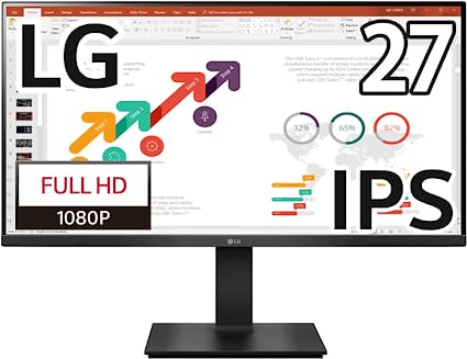 LG モニター ディスプレイ 27BP450Y-B 27インチ IPS フルHD ビジネスモニター/高さ調整/ピボット/スイベル/フリッカーセーフ/ブルーライト低減モード /3年安心 無輝点保証