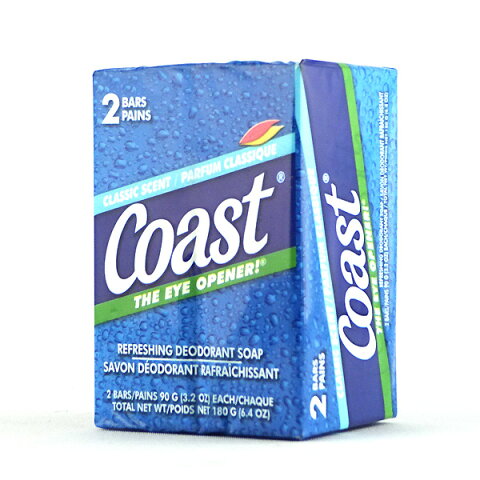 COAST コースト化粧石鹸2個セット （クラシックセント ） 90g×2個入り デオドラント石鹸 石けん アメリカ製 アメリカ雑貨 アメリカン雑貨