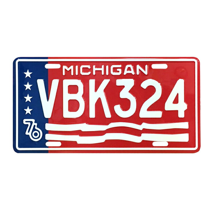ムービーナンバープレート VBK324 キャノンボールの救急車 ライセンスプレート CMプレート 看板 アメリカ雑貨 アメリカン雑貨