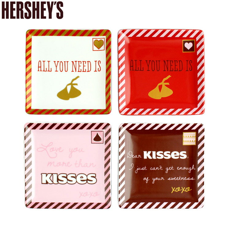 ハーシーズ スクエアディッシュ 4枚セット 縦13×横13cm Hershey's 皿 食器 キッチン雑貨 HER16029 アメリカ雑貨 アメリカン雑貨のサムネイル